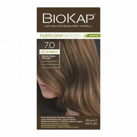 Farba Biokap Delicato Rapid, 7.0 Średni Naturalny Blond