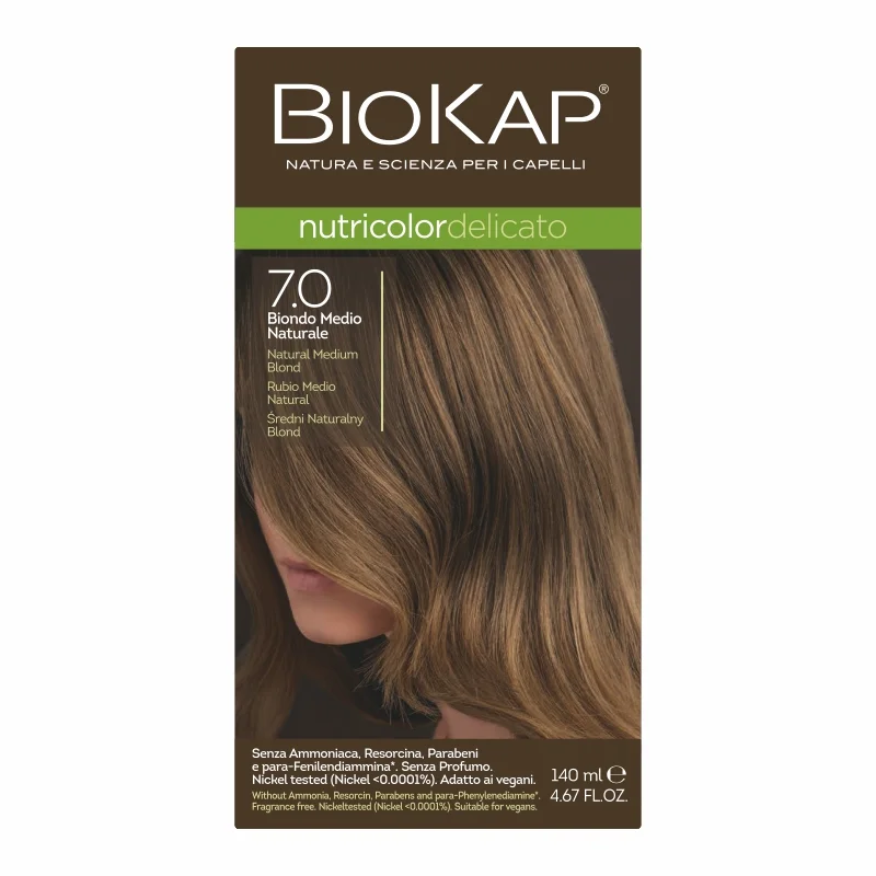 Farba Biokap Delicato, 7.0 Średni Naturalny Blond