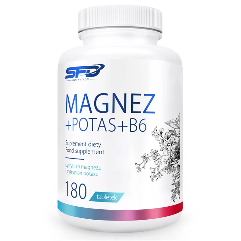 SFD Magnez + Potas + B6, 180 tab
