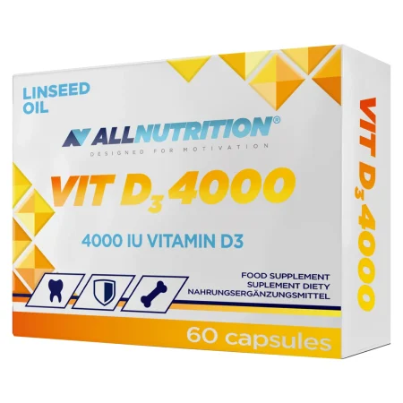 Allnutrition D3 4000 LINSEED OIL 60 kap